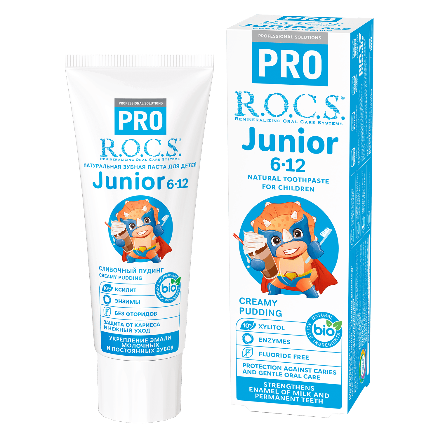 Toothpaste R.O.C.S. PRO Junior «Creamy Pudding» 74 g