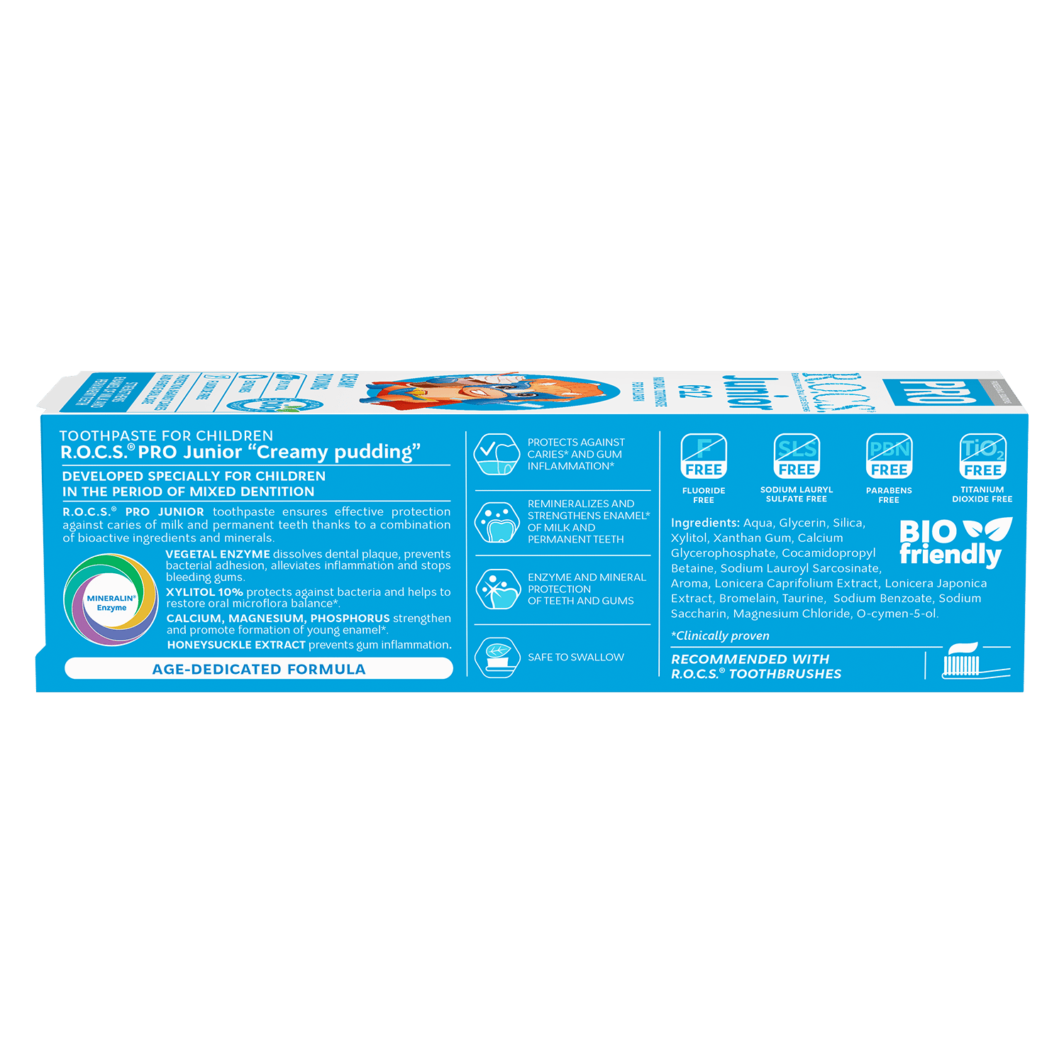 Toothpaste R.O.C.S. PRO Junior «Creamy Pudding» 74 g
