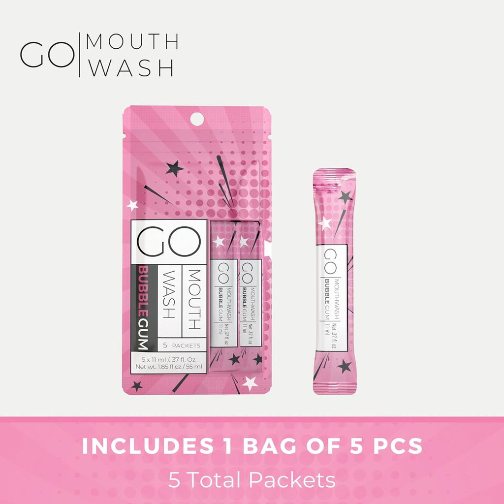 جو ماوث وش غسول فم بنكهة العلكة 5 حبة