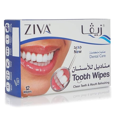 Ziva Tooth Wipes Whitening  12 Sachet