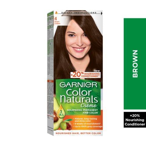 Olia, 4.0 Dark Brown, No Ammonia Permanent Haircolor, with 60% Oils