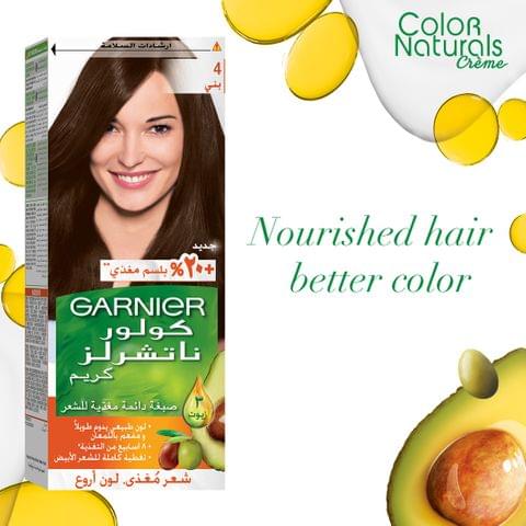 Olia, 4.0 Dark Brown, No Ammonia Permanent Haircolor, with 60% Oils